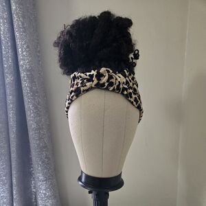 Leopard Print Knotted Headband Wig